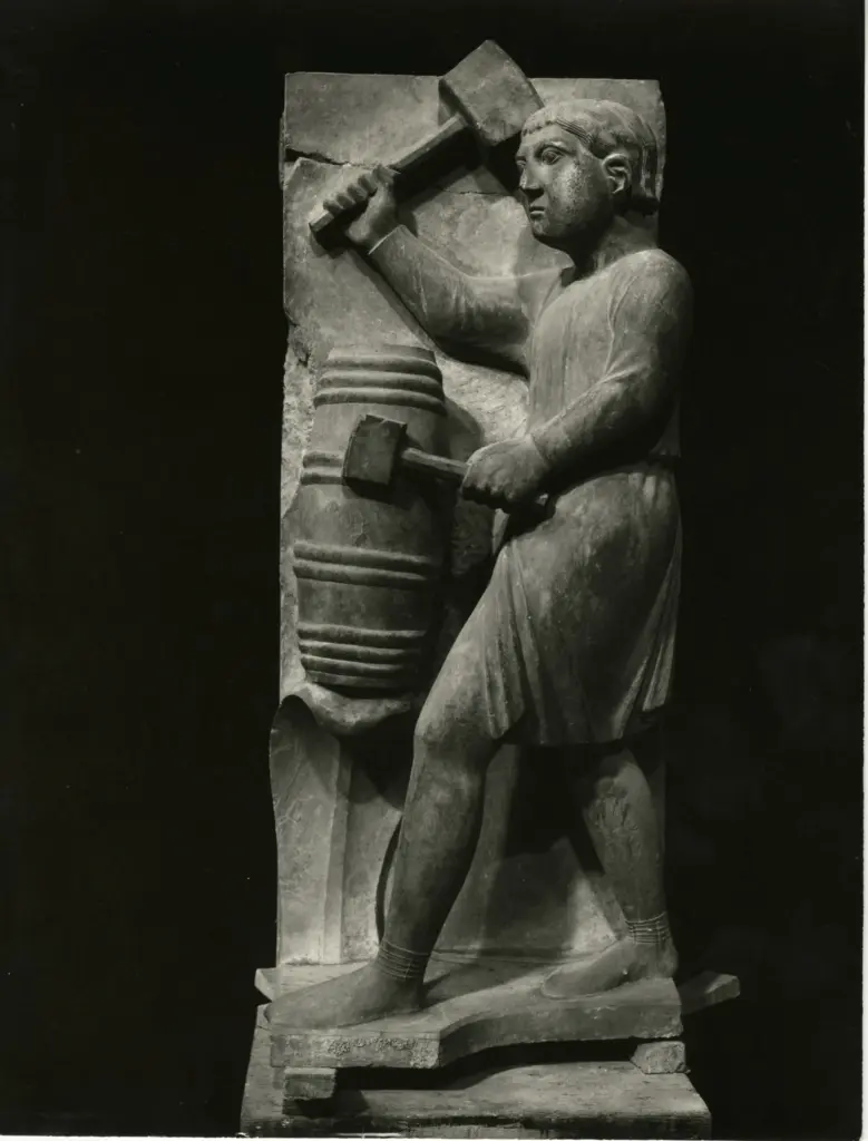 Tosi, Libero , Antelami Benedetto - sec. XII - Allegoria del Mese di Agosto