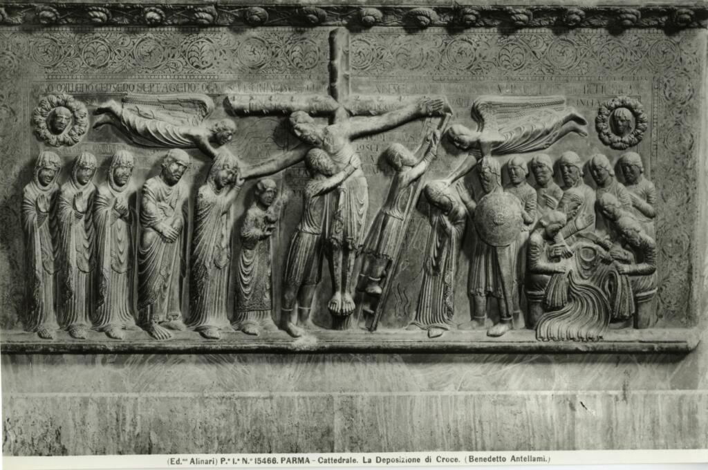 Alinari, Fratelli , Parma - Cattedrale. La Deposizione di Croce. (Benedetto Antelami.)