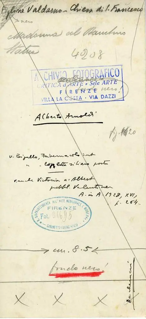 Gabinetto Fotografico della Soprintendenza Speciale per il Patrimonio Storico, Artistico ed Etnoantropologico e per il Polo Museale della citt&agrave; di Firenze , Figline Valdarno. Chiesa di S. Francesco. Madonna col Bambino. Statua