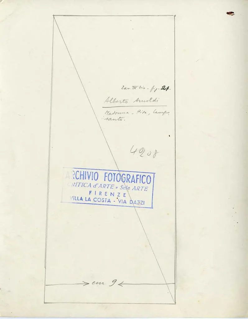 Brogi , Alberto Arnoldi: Madonna col bambino. Pisa, Camposanto.