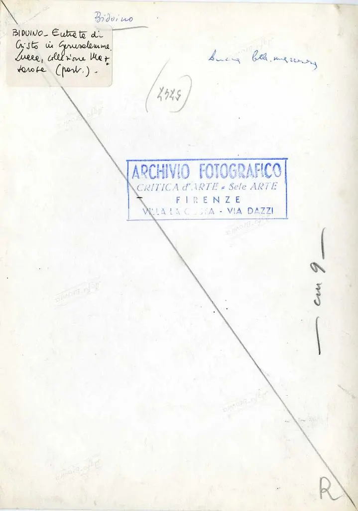 Anonimo , Biduino. Entrata di Cristo in Gerusalemme. Lucca, collezione Mazzarosa (part.)