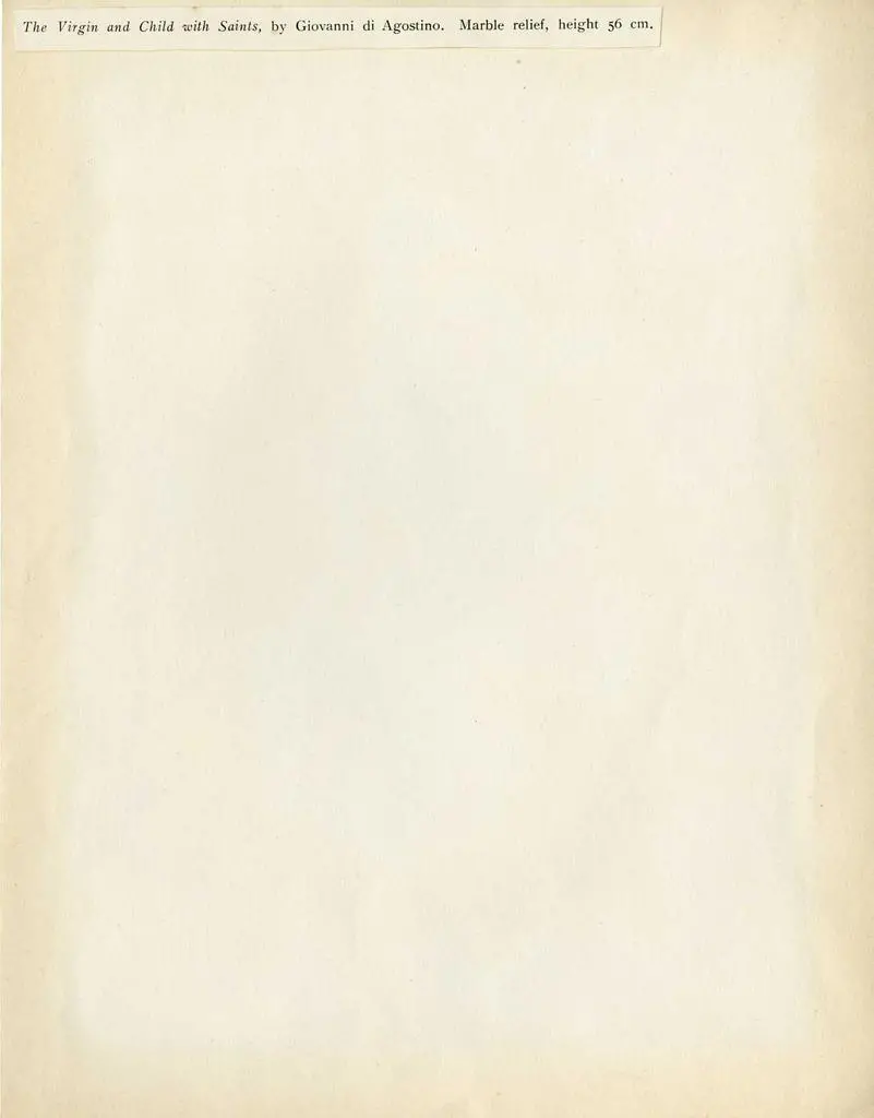Anonimo , Giovanni di Agostino: Bassorilievo di propriet&agrave; H. G. Dalton. Cleveland