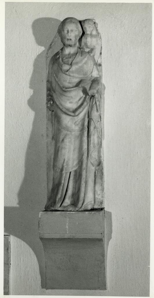 Anonimo , Giovanni di Agostino - sec. XIV - San Luca Evangelista e il bue