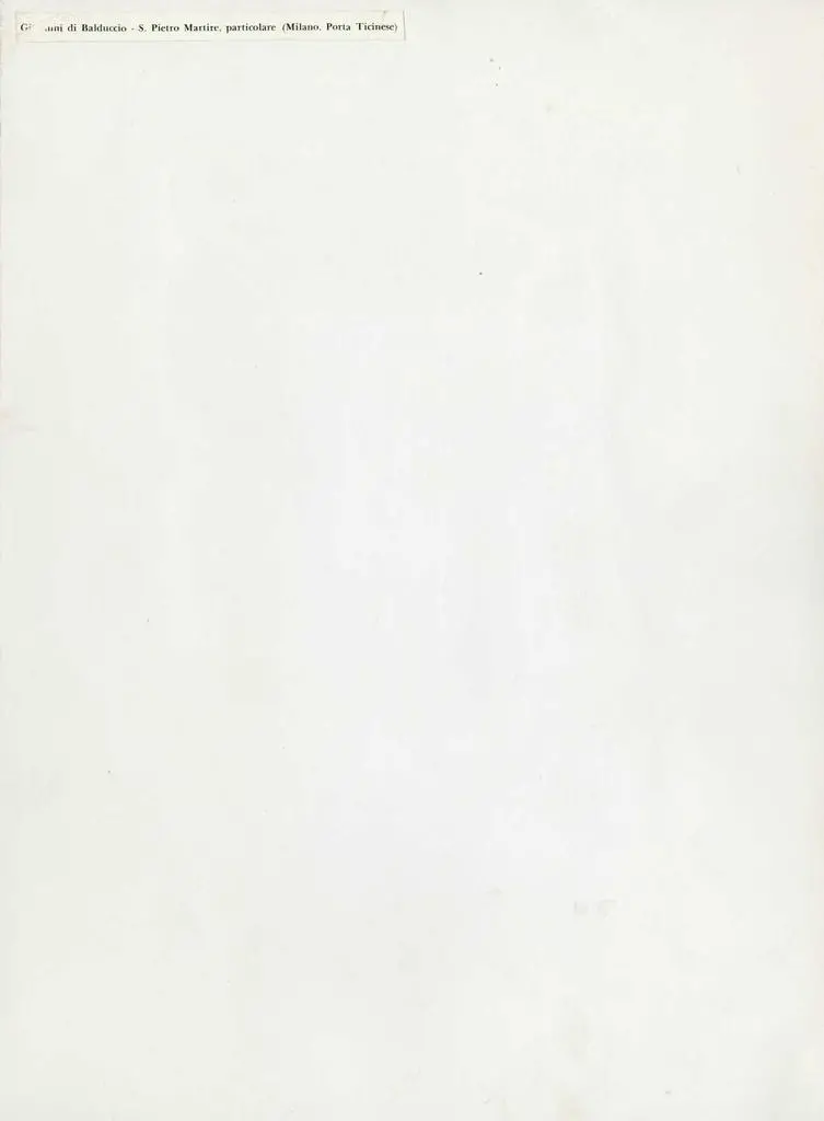 Anonimo , Giovanni di Balduccio - San Pietro, particolare (Milano, Porta Ticinese)