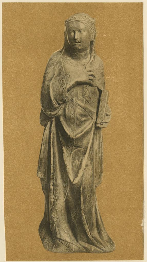 Anonimo , Vierge de l'Annonciation, statue en marbre. Art pisan, XIV.e siècle