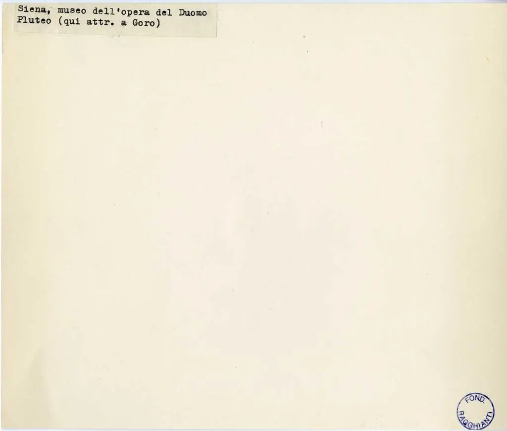 Anonimo , Siena, museo dell'opera del Duomo - Pluteo (qui attr. a Goro)