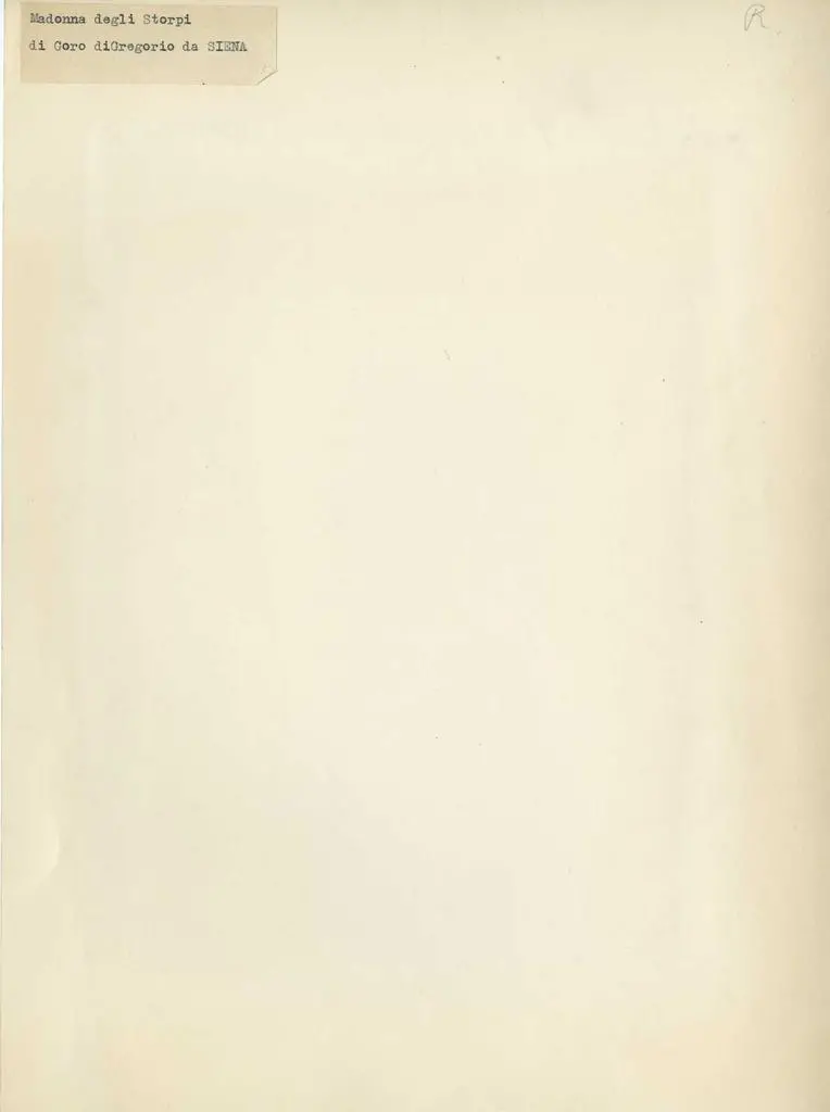 Alinari, Fratelli , Madonna degli Storpi di Goro di Gregorio da Siena