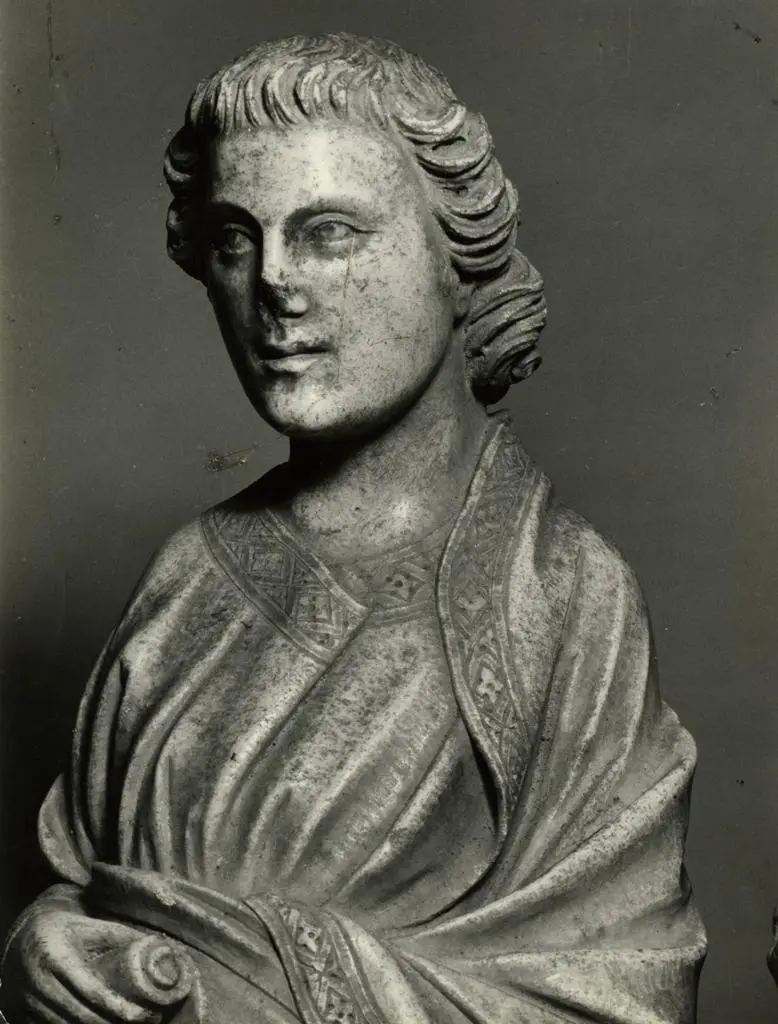 Grassi, Cesare , Compagno di Goro di Gregorio: un profeta - (particolare). Massa Marittima, Duomo.