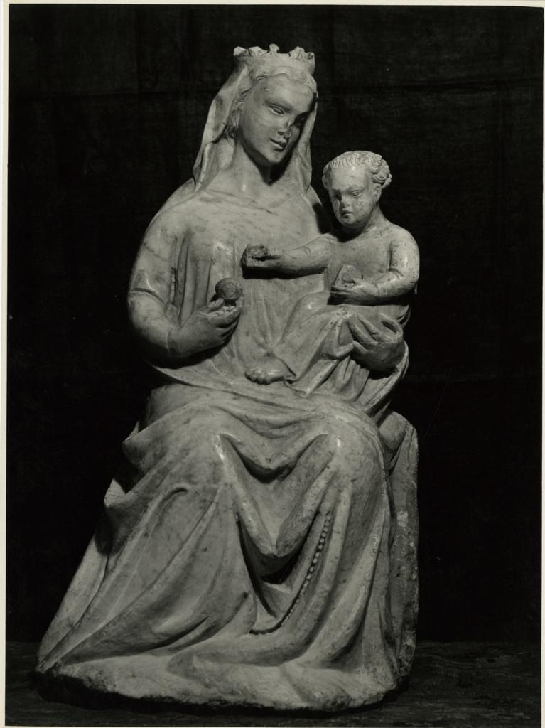 Anonimo , Compagno di Goro di Gregorio: Madonna col Bambino - Collezione privata.