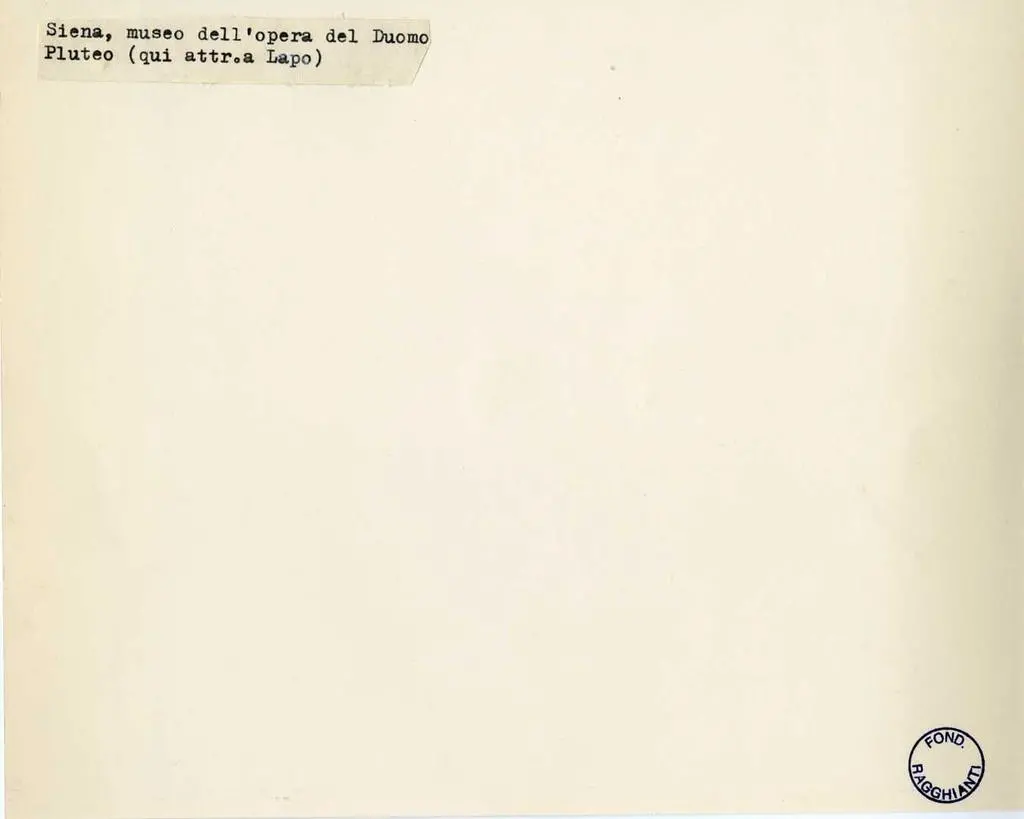 Anonimo , Siena, museo dell'opera del Duomo. Pluteo (qui attr. a Lapo)