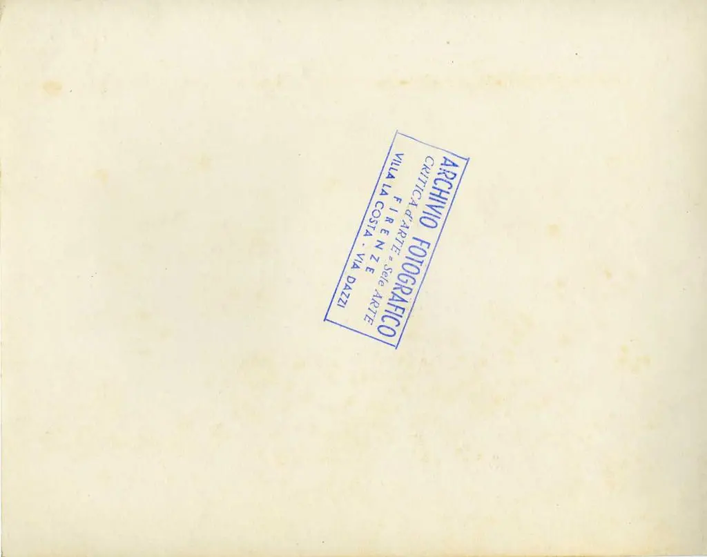 Brogi , Firenze (Campanile di Giotto) Lunetta sulla porta con la Vergine e il Figlio; Scuola Pisana