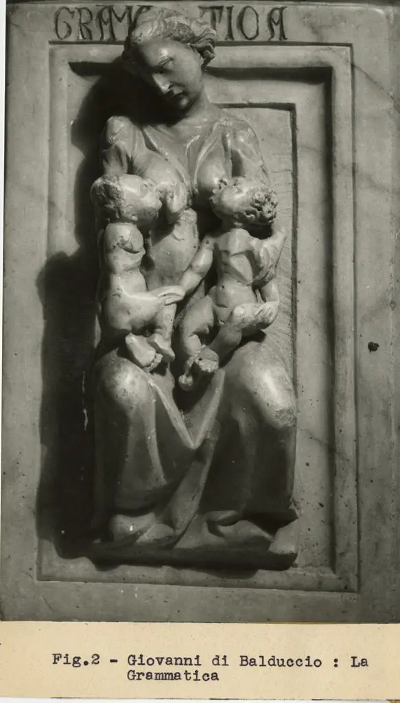 Fototeca della Soprintendenza per i beni architettonici e paesaggistici, storici, artistici ed etnoantropologici per le province di Pisa e Livorno , Fig. 2 - Giovanni di Balduccio: La Grammatica