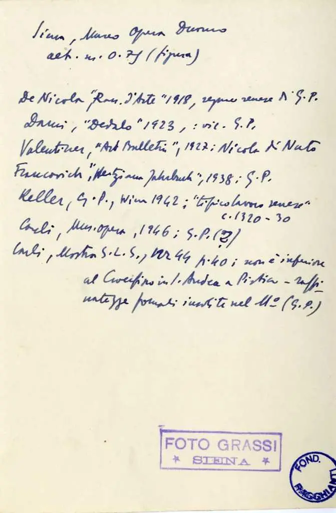 Grassi, Cesare , Pisano Giovanni - sec. XIII - Cristo crocifisso