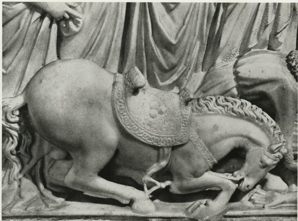 Anonimo , Pisano Nicola; Arnolfo di Cambio; Lapo - sec. XIII - Cavallo di Napoleone Orsini