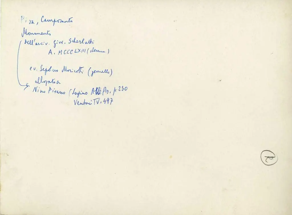 Anonimo , Pisano Nino - sec. XIV - Tomba dell'arcivescovo Francesco Moricotti