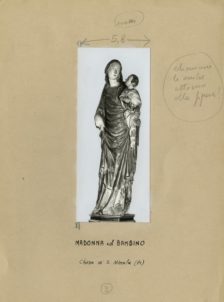 Anonimo , Madonna col Bambino, Chiesa di S. Niccola (PI)