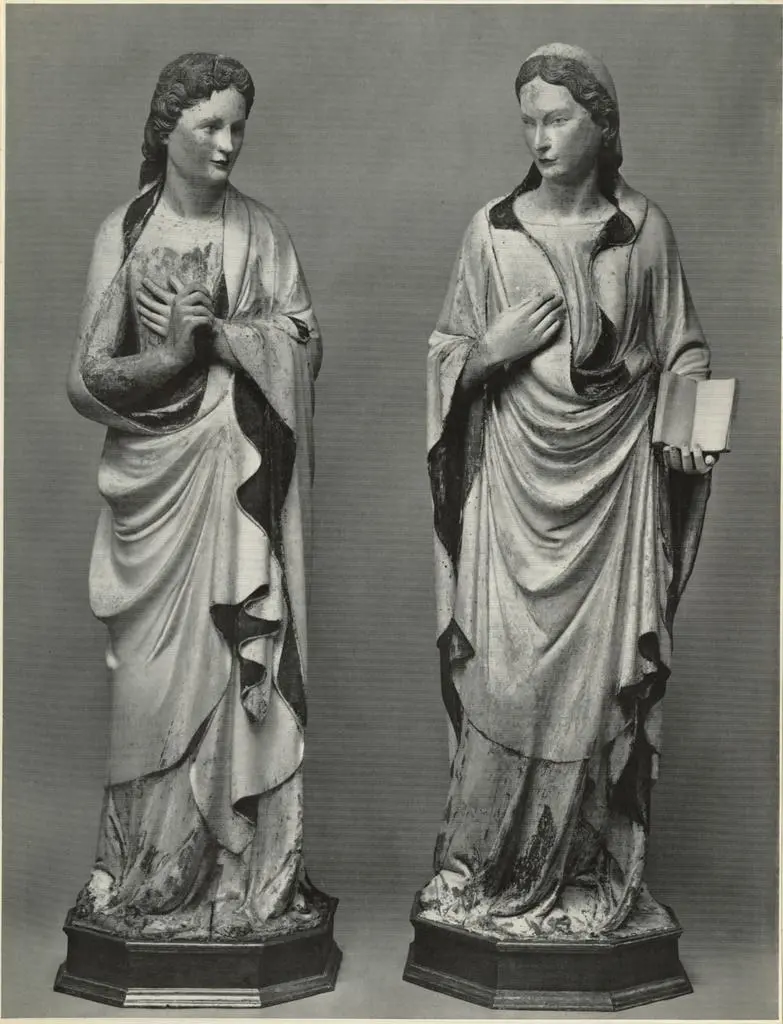 Anonimo , Nino Pisano - The Virgin Annunciate and the Archangel Gabriel - Washington