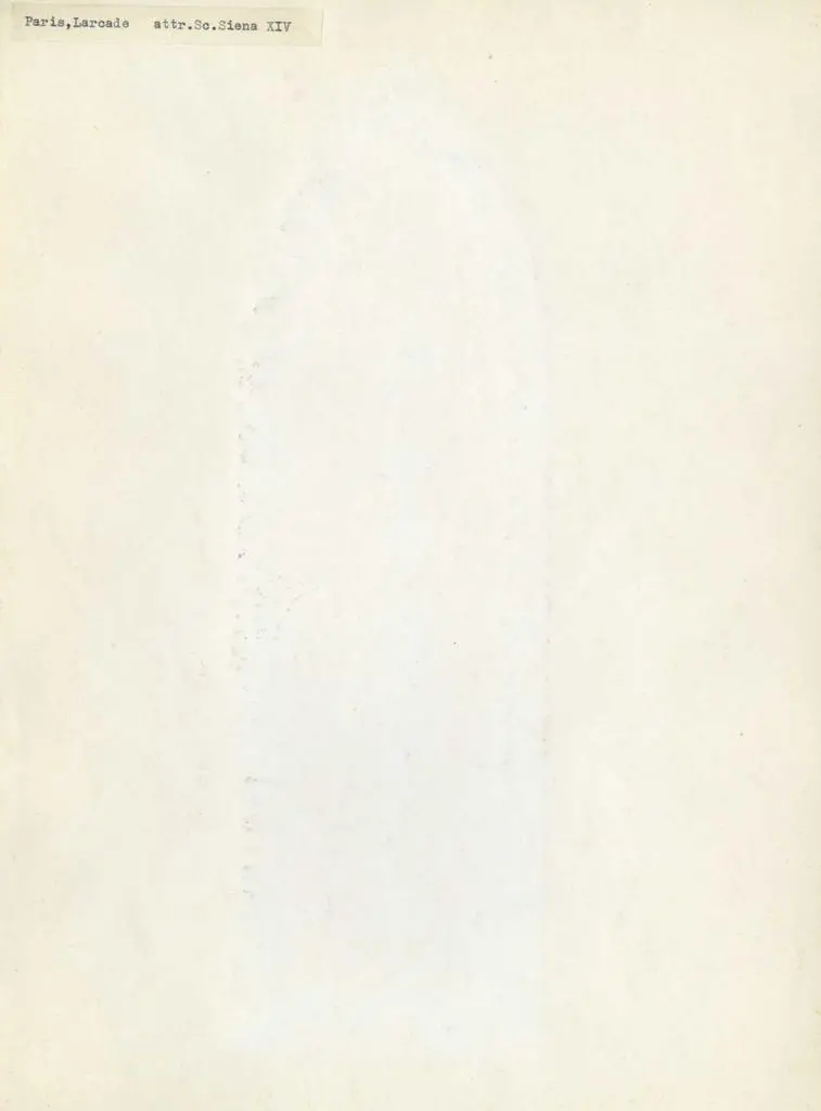 Anonimo , Pisano Nino - sec. XIV - Angelo annunciante , retro