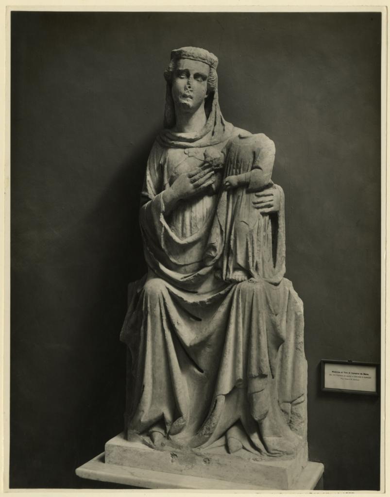 Tino di Camaino, e bottega (?) , Madonna con Bambino in trono