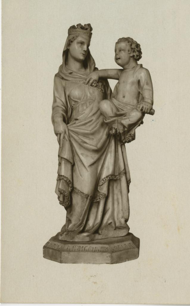 Anonimo , Tino da Camaino. - (Principio sec. XIV). Madonna con Bambino. Museo Civico d'Arte Antica. Torino