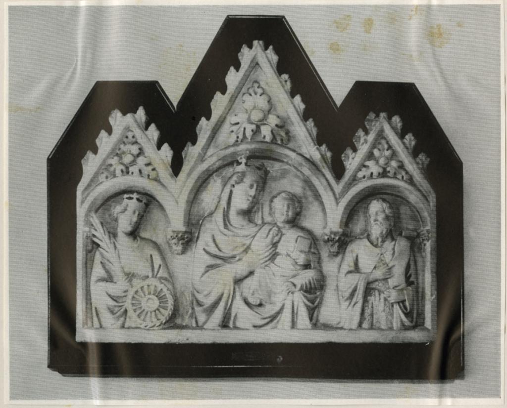 Tino di Camaino, e aiuti , Madonna con Bambino, san Giovanni Battista e santa Caterina d'Alessandria