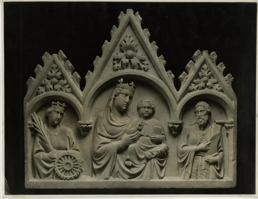 Anonimo , Milano, Collezione Borletti - Tino di Camaino: Trittico