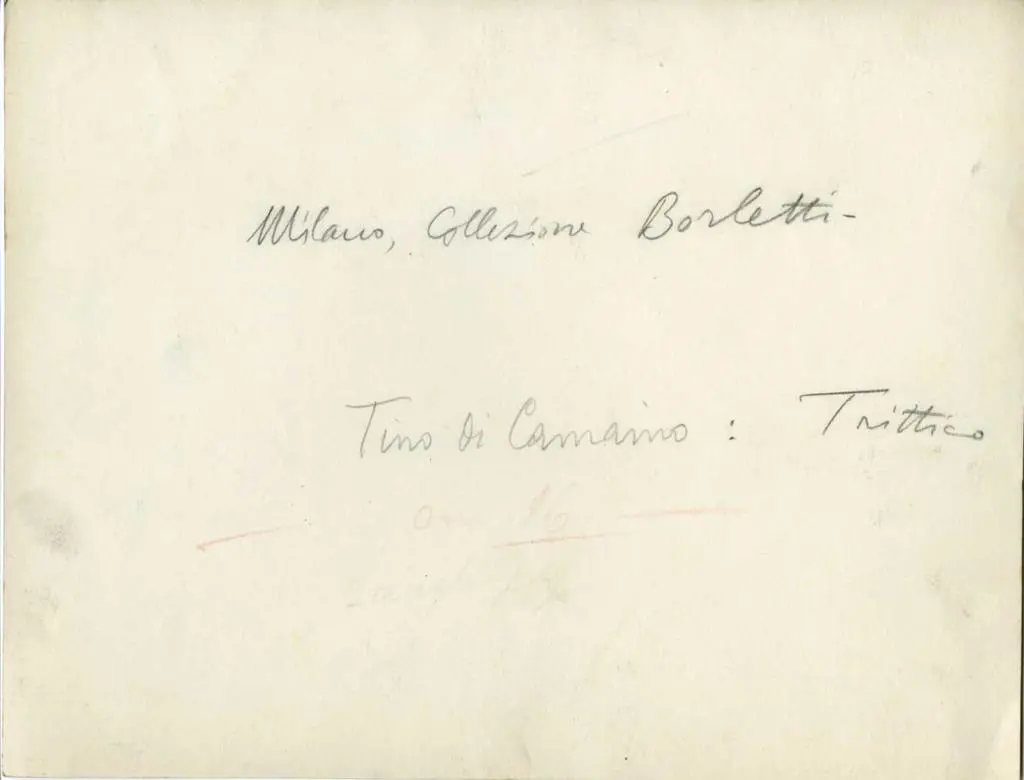 Anonimo , Milano, Collezione Borletti - Tino di Camaino: Trittico