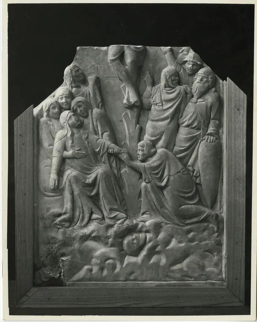 Fototeca della Soprintendenza speciale per il patrimonio storico, artistico ed etnoantropologico e per il Polo museale della citt&agrave; di Napoli , Napoli. S. Chiara. Bottega di Tino. Crocifissione