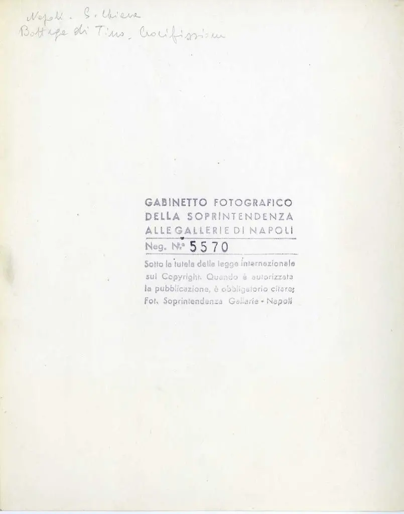 Fototeca della Soprintendenza speciale per il patrimonio storico, artistico ed etnoantropologico e per il Polo museale della citt&agrave; di Napoli , Napoli. S. Chiara. Bottega di Tino. Crocifissione