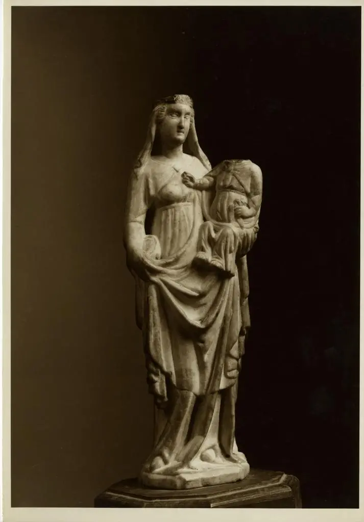 Anonimo , Tino di Camaino - bottega - sec. XIV - Madonna con Bambino