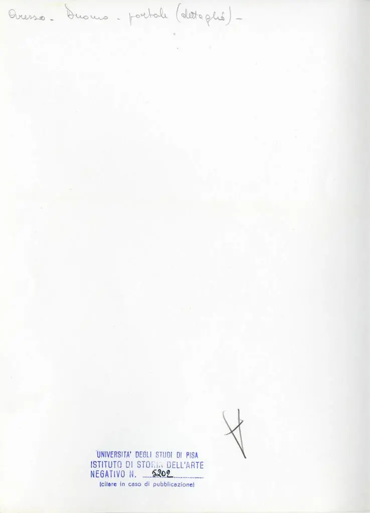 Universit&agrave; di Pisa. Dipartimento di Storia delle Arti , Arezzo. Duomo. Portale (dettaglio)