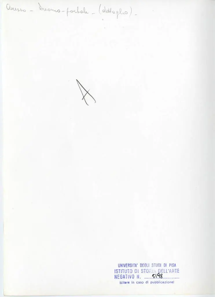 Universit&agrave; di Pisa. Dipartimento di Storia delle Arti , Arezzo. Duomo. Portale (dettaglio)