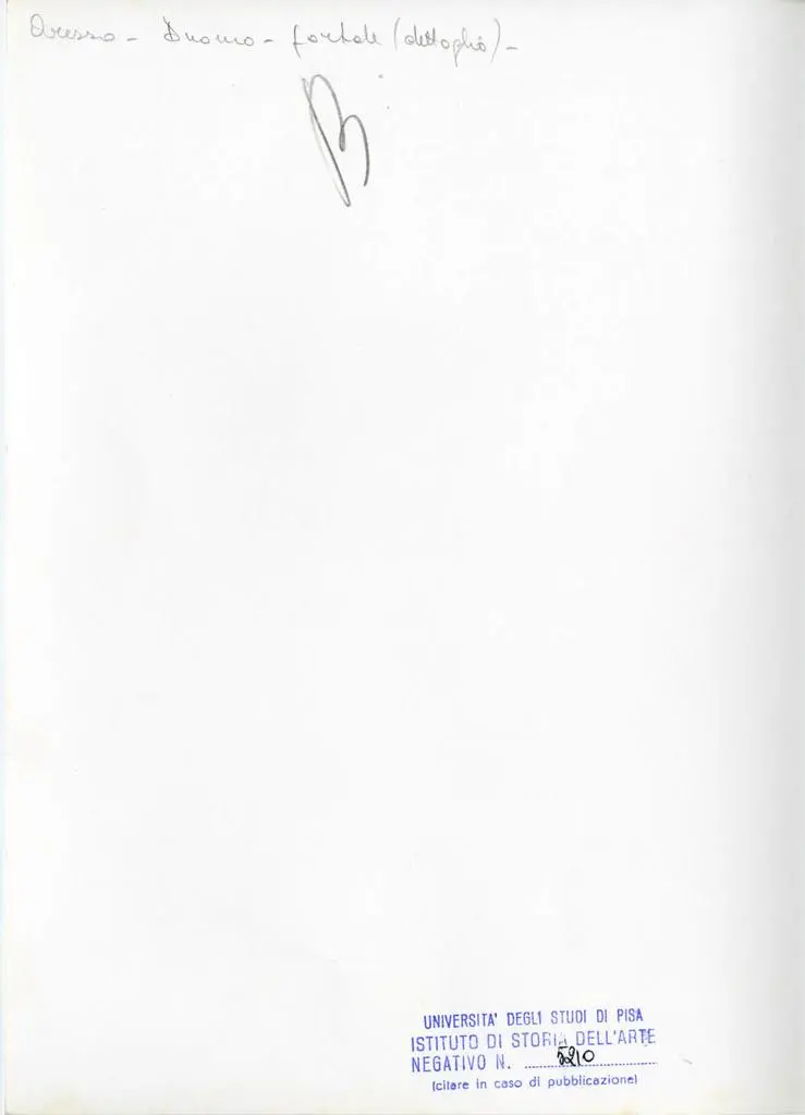 Universit&agrave; di Pisa. Dipartimento di Storia delle Arti , Arezzo. Duomo. Portale (dettaglio)