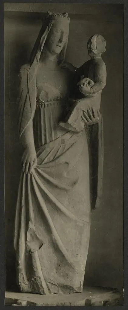 Anonimo , Anonimo aretino sec. XIV - Madonna con Bambino