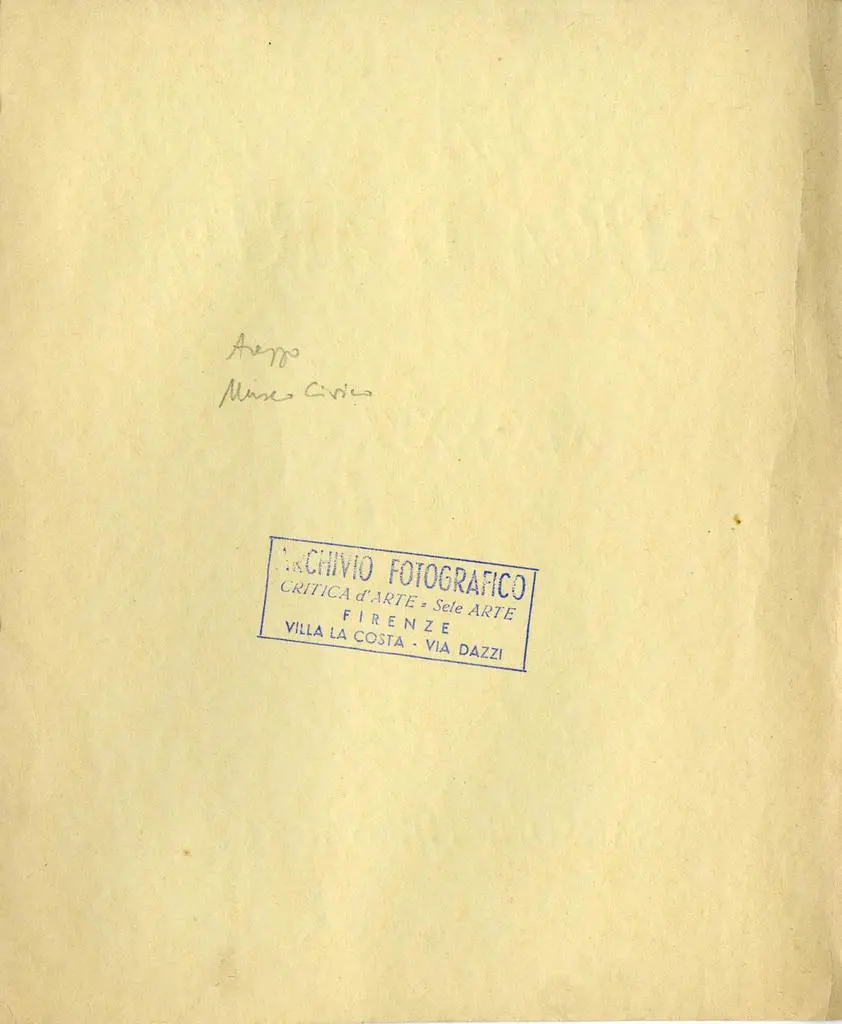 Anonimo , Anonimo aretino sec. XIV - Testa di guerriero