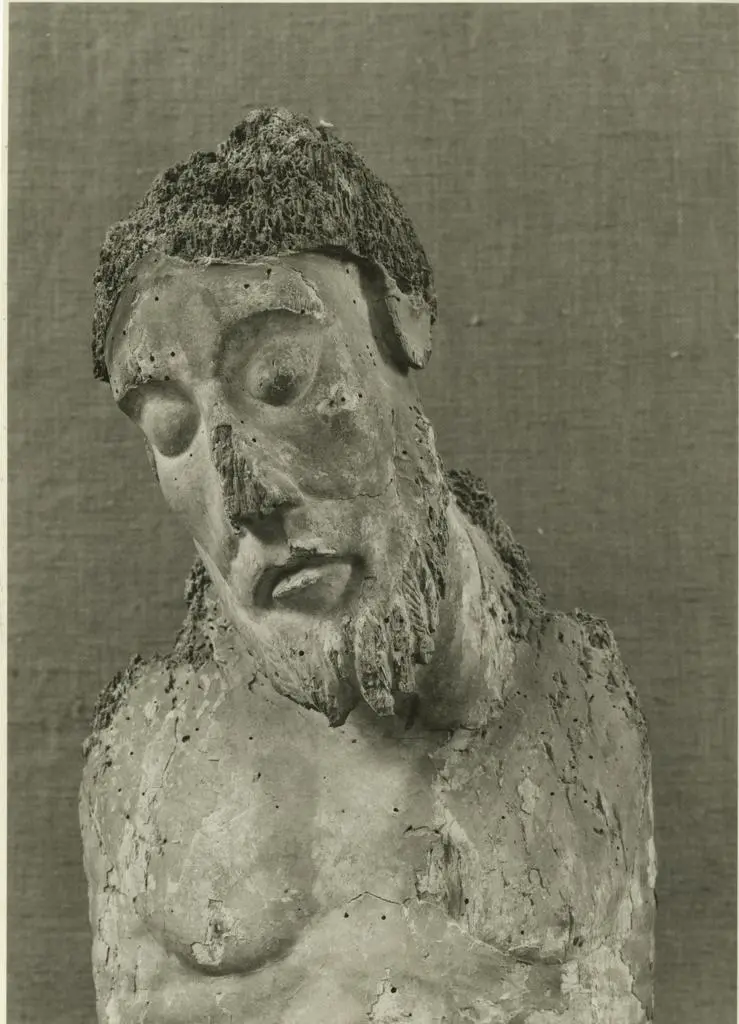 Anonimo , Anonimo francese - sec. XIII - Cristo crocifisso, particolare