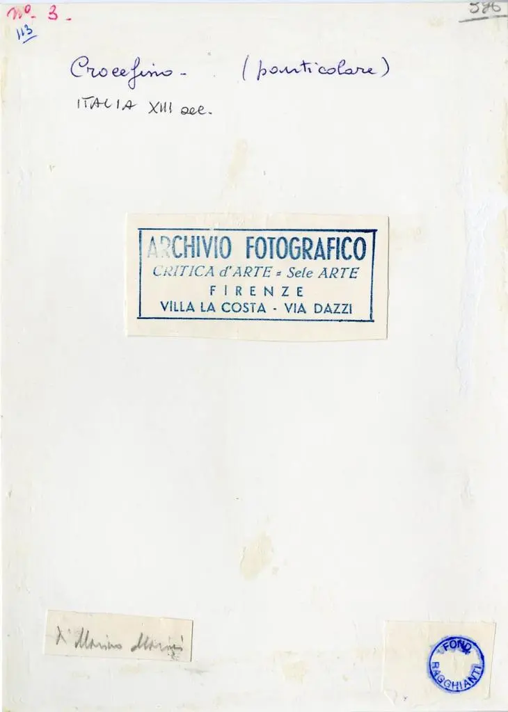Anonimo , Anonimo francese - sec. XIII - Cristo crocifisso, particolare