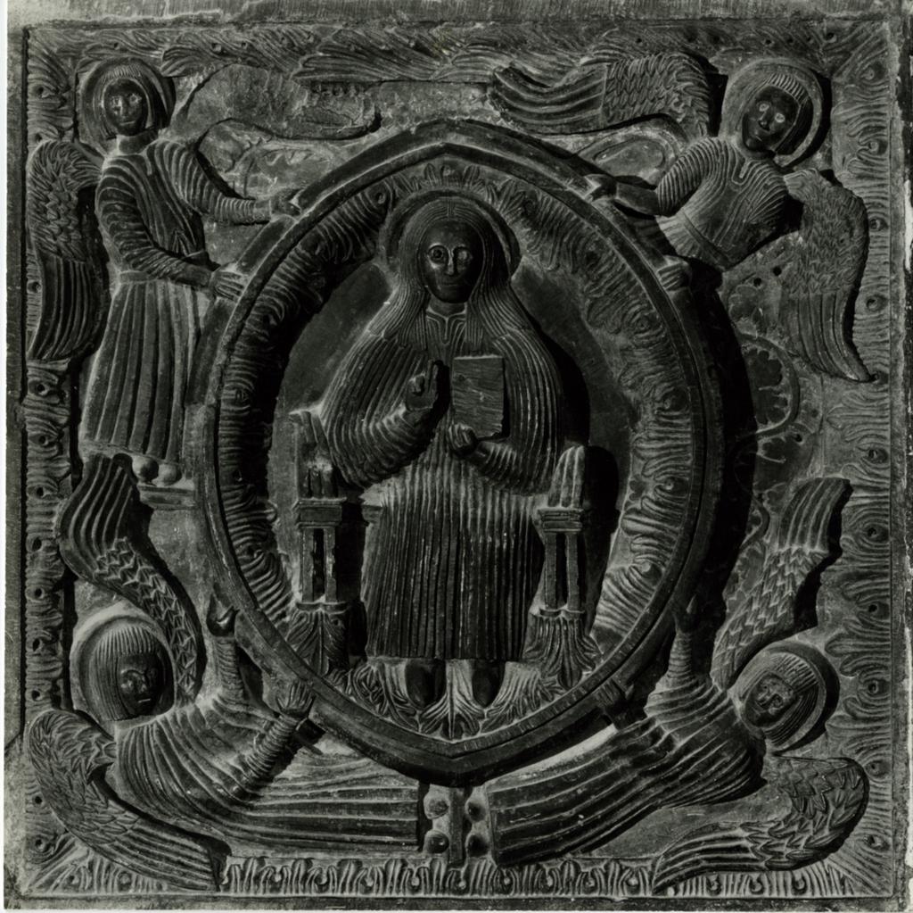 Università di Pisa. Dipartimento di Storia delle Arti , Anonimo toscano sec. XII - Cristo Redentore benedicente in mandorla e angeli