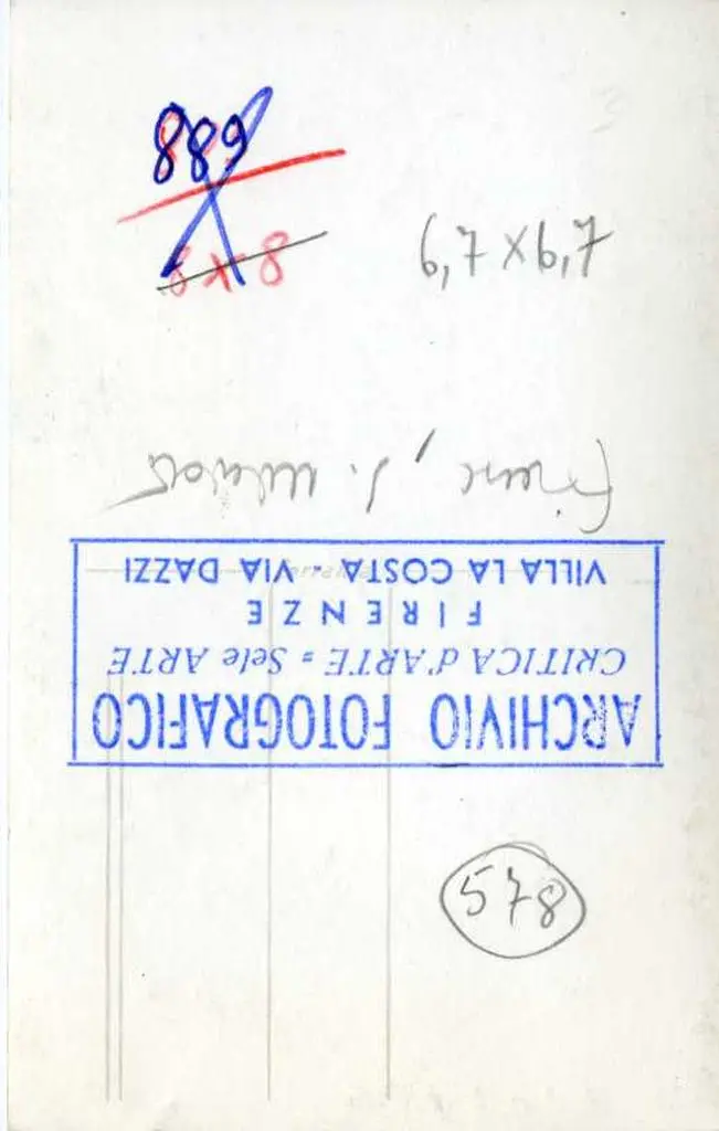 Anonimo , Anonimo sec. XIII - Leone stiloforo; Finta cornice architettonica con motivi decorativi