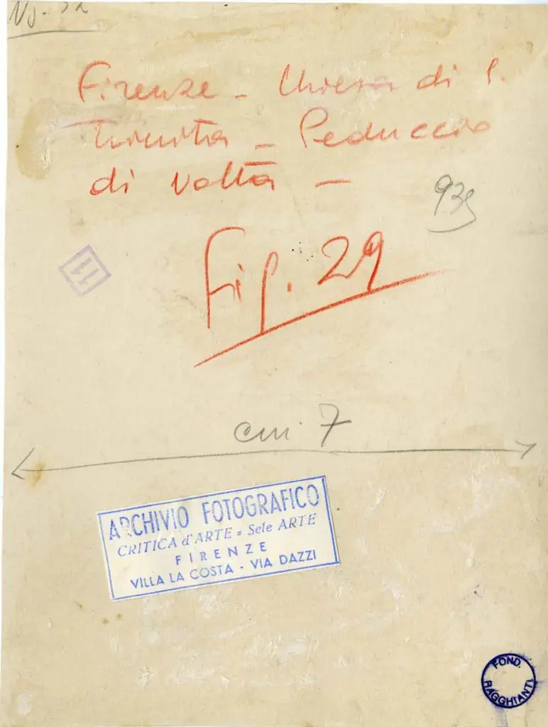 Anonimo , Firenze - Chiesa di S. Trinita - Peduccio di volta