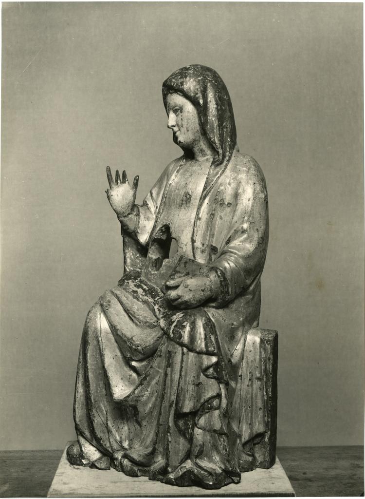 Anonimo sec. XIV , Maria Vergine annunciata