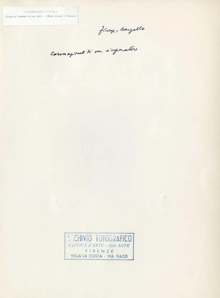 Anonimo , Firenze, Bargello - Coronazione di un imperatore