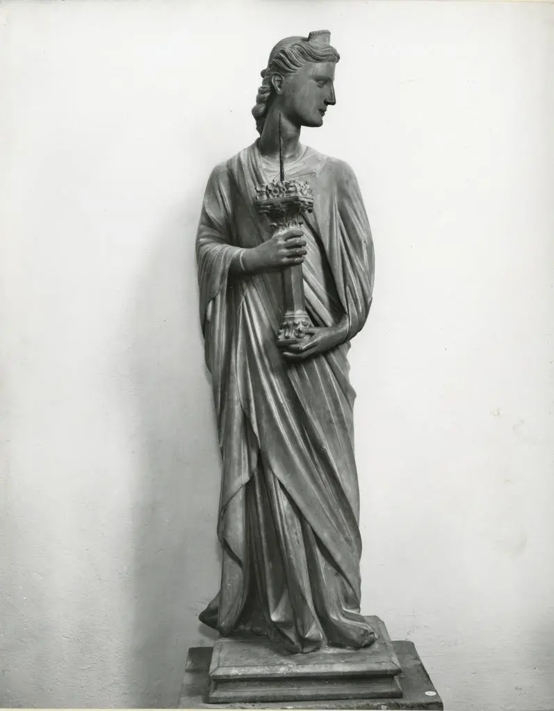 Anonimo fiorentino sec. XIV , Angelo reggicandelabro