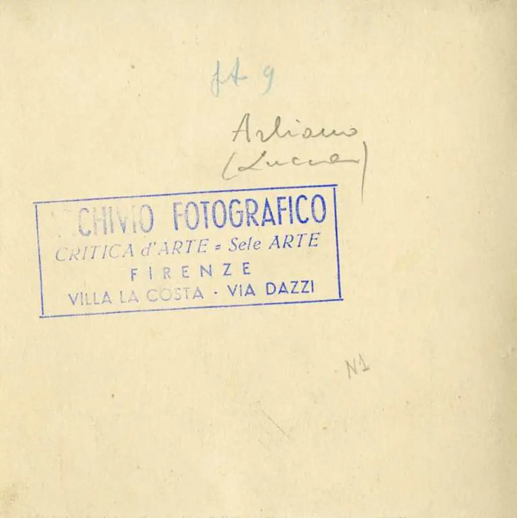Anonimo , Anonimo - sec. X/ XII - Arliano, Pieve di San Giovanni Battista, particolare della facciata