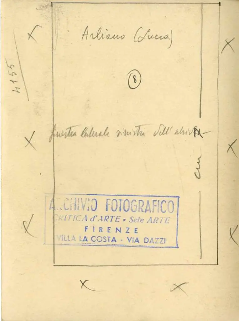 Anonimo , Arliano (Lucca), finestra laterale sinistra dell'abside