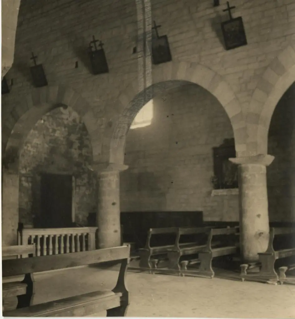 Anonimo , Arliano, interno, particolare della navatella destra