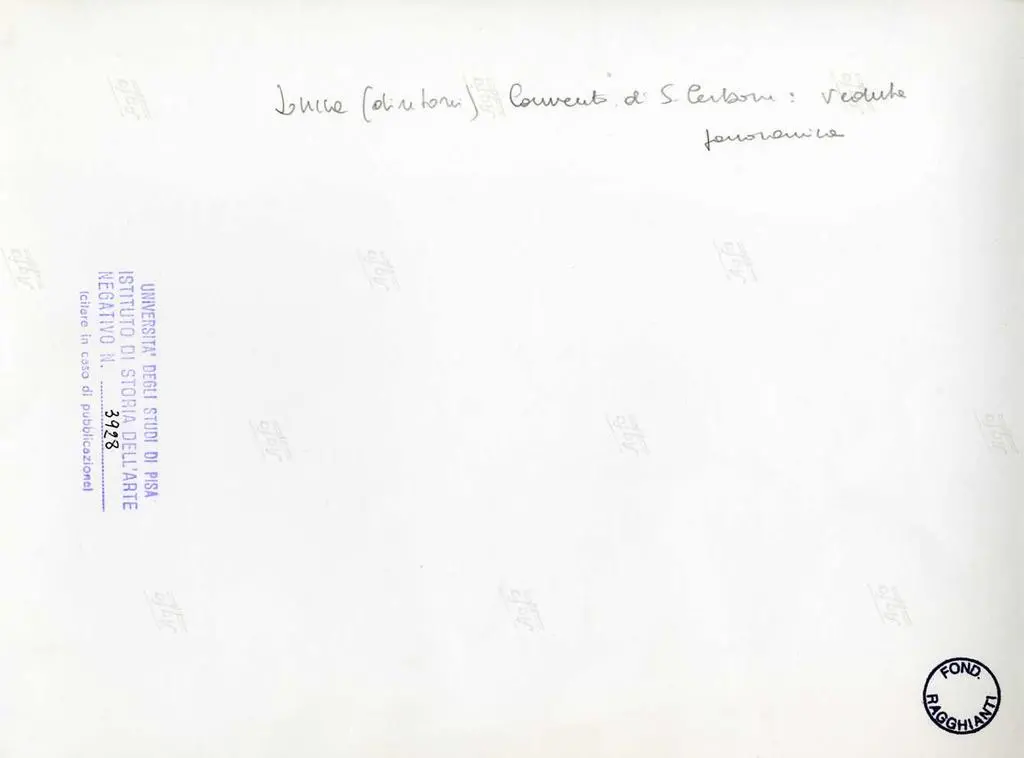 Universit&agrave; di Pisa. Dipartimento di Storia delle Arti , Lucca (dintorni) - Convento di S. Cerbone: veduta panoramica