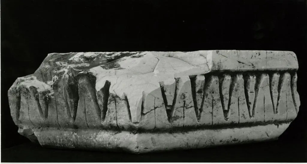 Università di Pisa. Dipartimento di Storia delle Arti , Lucca (dintorni) - Chiesa del Convento di S. Cerbone: frammento di cornice