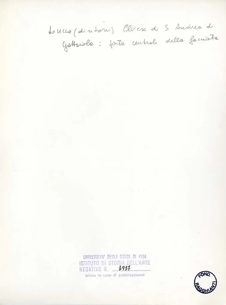 Universit&agrave; di Pisa. Dipartimento di Storia delle Arti , Lucca (dintorni) - Chiesa di S. Andrea di Gattaiola: porta centrale della facciata