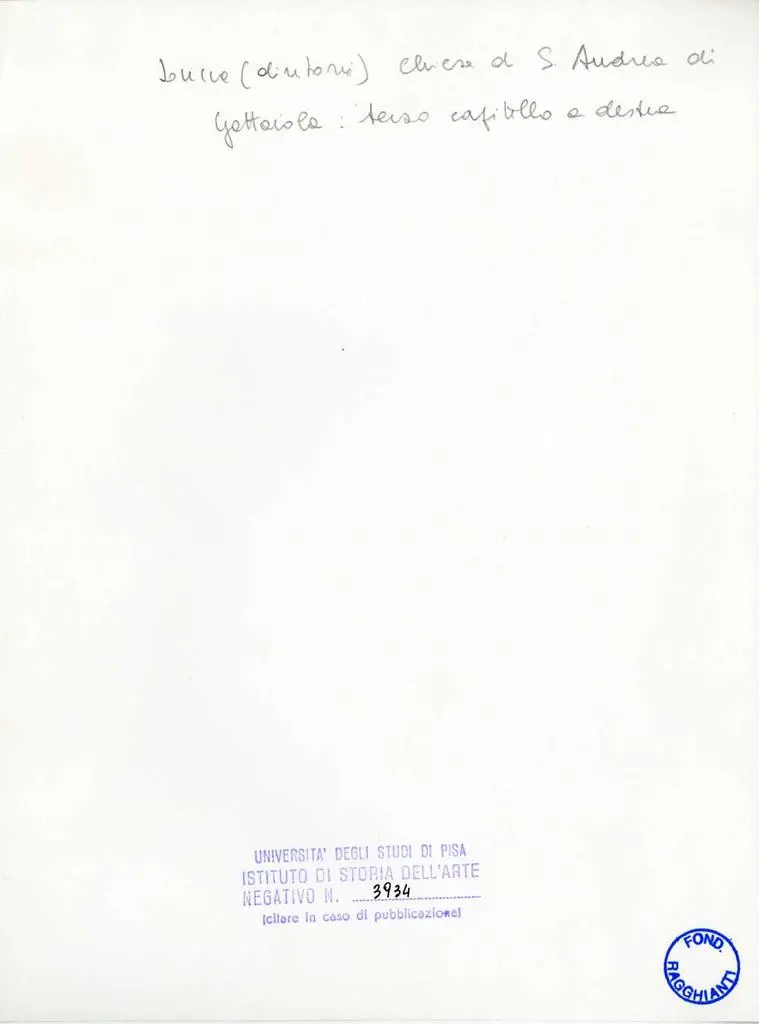 Universit&agrave; di Pisa. Dipartimento di Storia delle Arti , Lucca (dintorni) - Chiesa di S. Andrea di Gattaiola: terzo capitello a destra